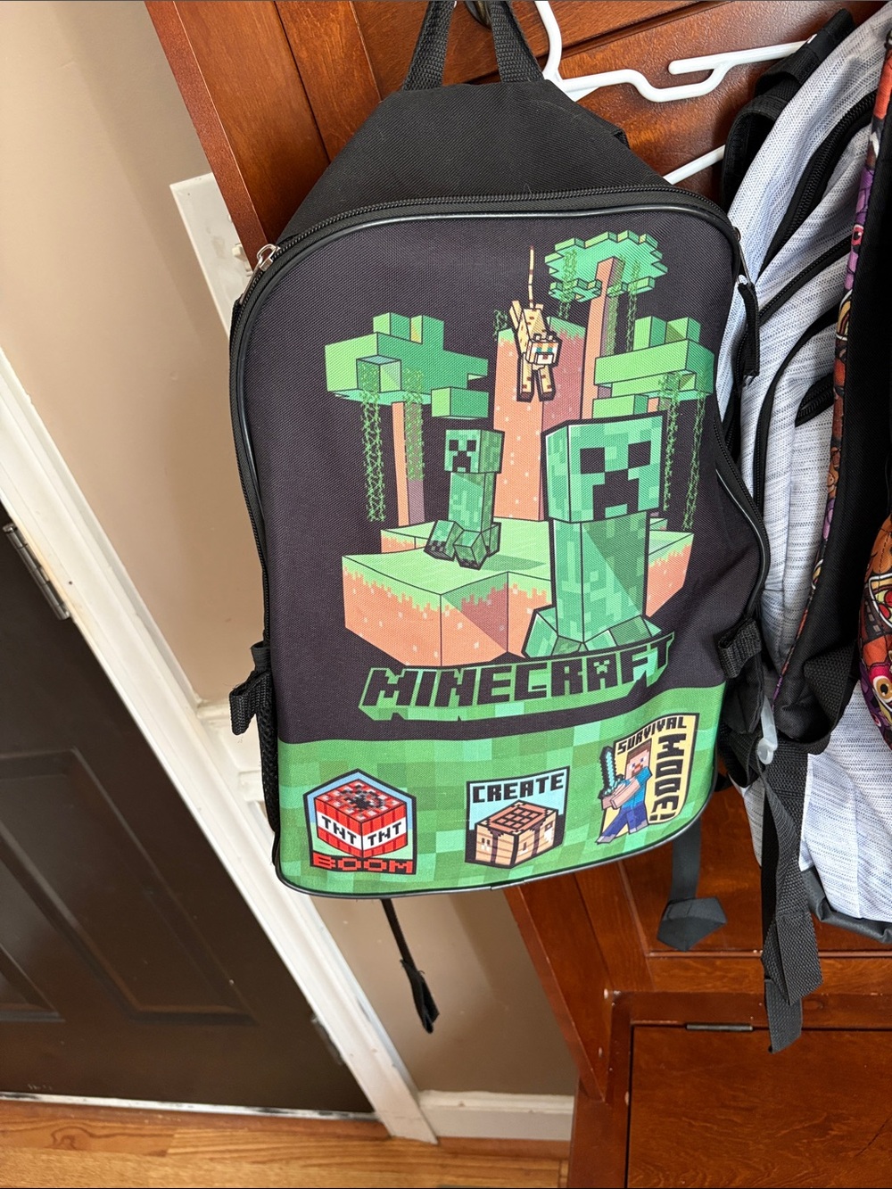 Kids' Black & Green Backpack
